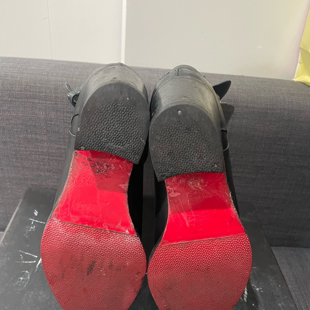 christian louboutin black everyday boots size 36